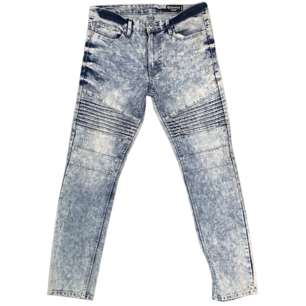 Southpole Jeans‎ Mens Size 34x32 Skinny Stretch Acid Wash Denim